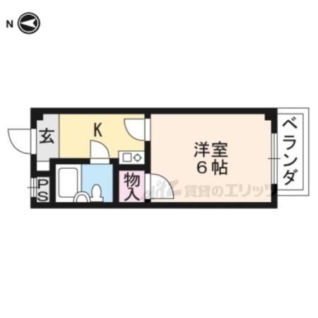メゾン村上(1K/3階)の間取り写真