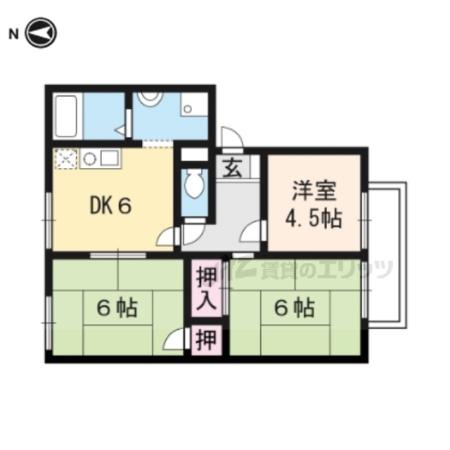ハイツ千石(3DK/2階)の間取り写真
