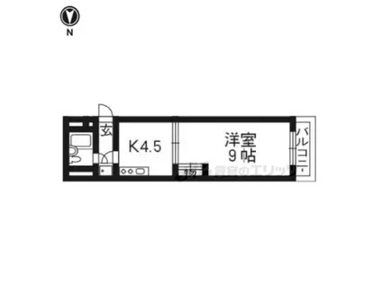 DSファースト(1K/2階)の間取り写真