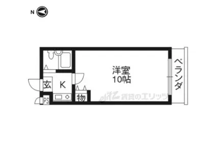 ベルメゾンアルヴェ(1K/4階)の間取り写真