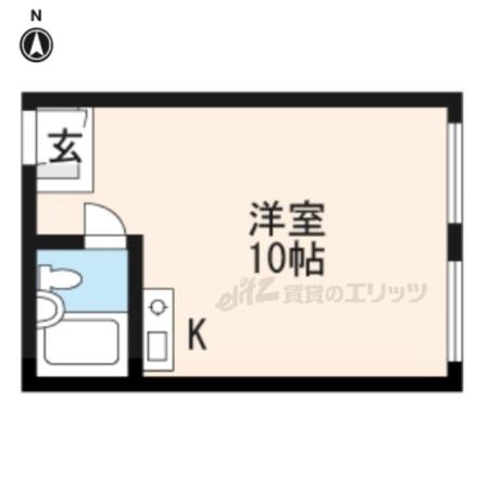 アレックス(ワンルーム/6階)の間取り写真