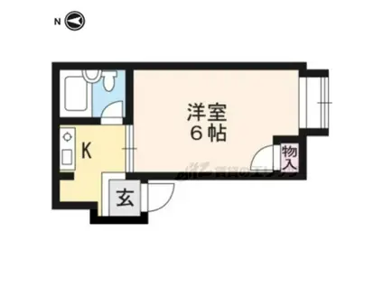 ベルホームアタカ(1K/2階)の間取り写真