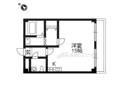 リバティヒルヤグラ(ワンルーム/3階)の間取り写真