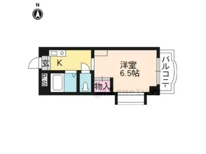 セントノースマンション(1K/2階)の間取り写真