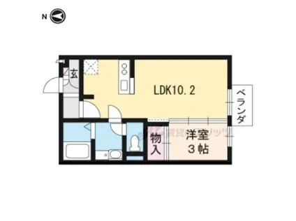 アーバンスクエア(1LDK/2階)の間取り写真