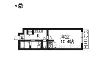 スプリング早稲ノ内(1K/2階)の間取り写真