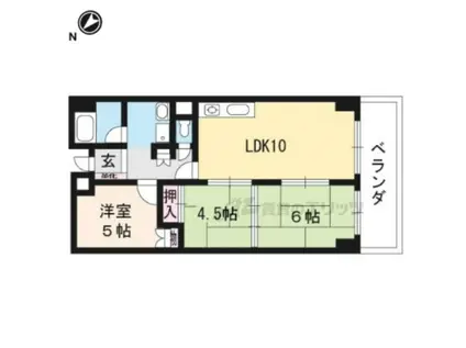 風異音素(3LDK/7階)の間取り写真