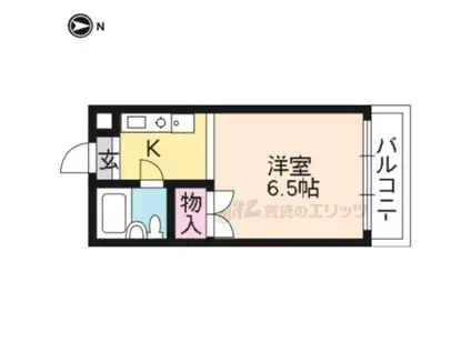 メイプル渡辺(1K/2階)の間取り写真