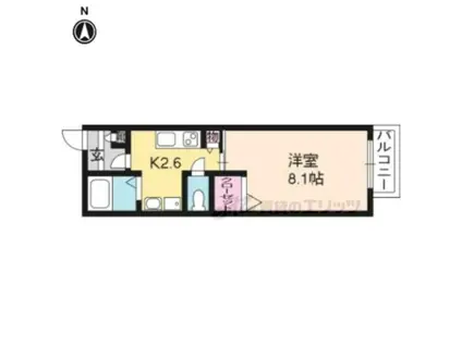 AUGUSTA(1K/2階)の間取り写真