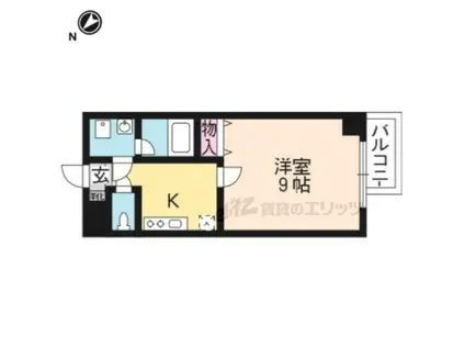 エンゼルプラザイースト(1K/7階)の間取り写真