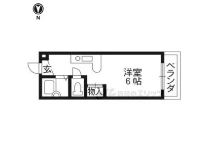レオハイム長尾(ワンルーム/6階)の間取り写真