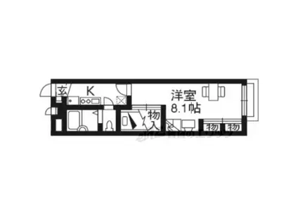 レオパレスWILDBOAR(1K/1階)の間取り写真