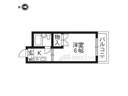 サインハイツコジマパート(ワンルーム/3階)の間取り写真