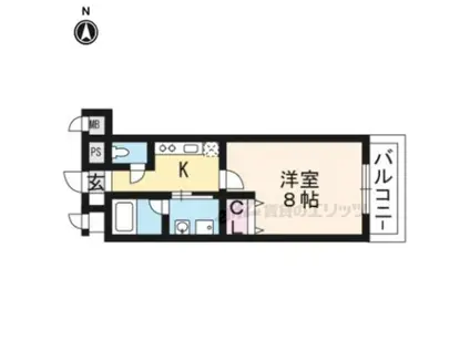 TWINKLE(1K/3階)の間取り写真