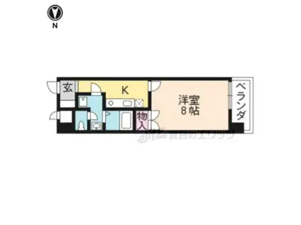 メゾン・ヴィーナス(1K/6階)の間取り写真