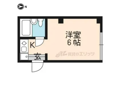 ロイクラトン四条(1K/3階)の間取り写真