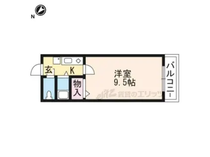 MY・LY・ANE(1K/2階)の間取り写真