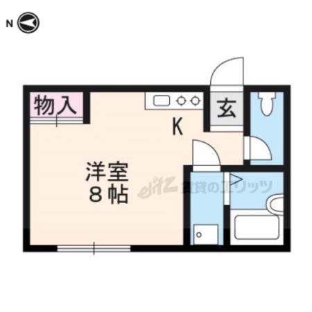 WILLS メゾン(ワンルーム/1階)の間取り写真