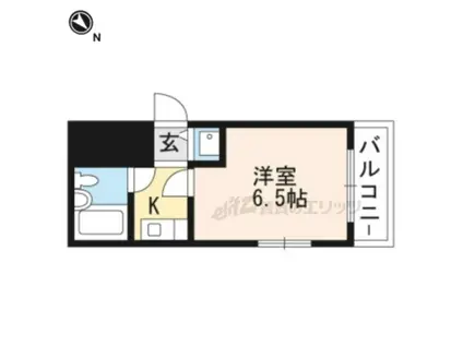 ル・モンド三宅(1K/4階)の間取り写真