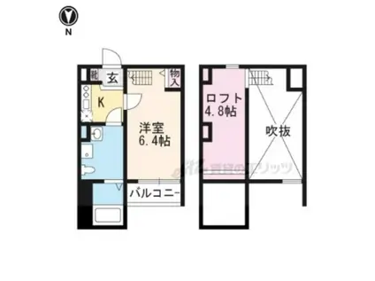 F.Gプレミア(1K/2階)の間取り写真