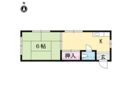 リッチモンド岡崎(1K/2階)の間取り写真