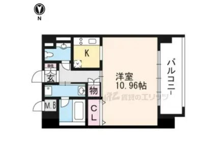 EKOMOMAI(1K/3階)の間取り写真