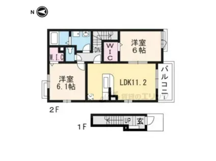 フォレスタ(2LDK/2階)の間取り写真