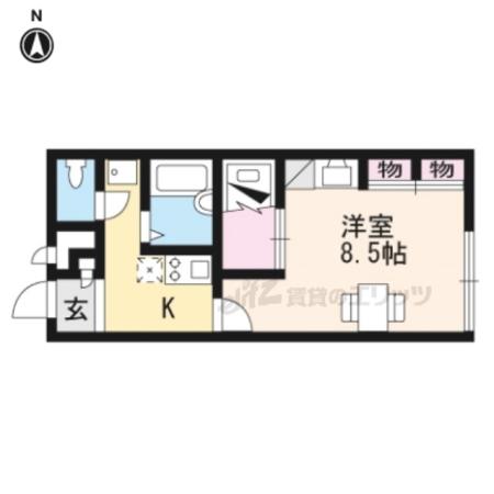 レオパレスステランテ(1K/2階)の間取り写真