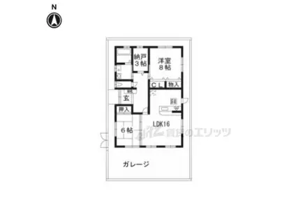 東海道本線 向日町駅 徒歩19分 1階建 築22年(2LDK)の間取り写真