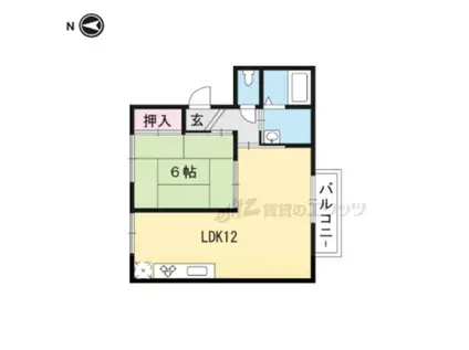 ダイナック(2DK/1階)の間取り写真