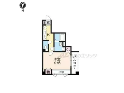 メゾン・マロン(1K/3階)の間取り写真