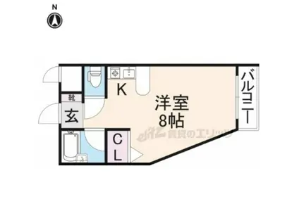 コレクション津田(ワンルーム/3階)の間取り写真