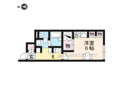 レオパレスグリーン フィールド(1K/1階)の間取り写真