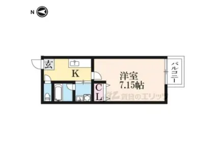 HOUSE ROKUBANKAN(1K/1階)の間取り写真