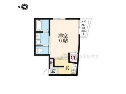 おーりとーり(1K/3階)の間取り写真