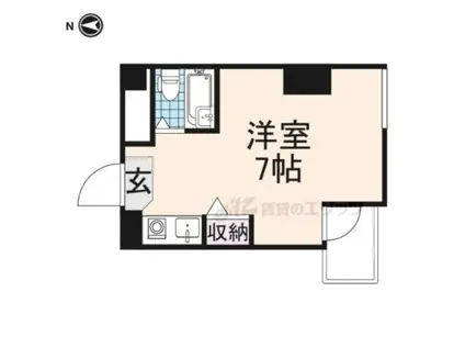 シティーロイヤルJR奈良(ワンルーム/2階)の間取り写真