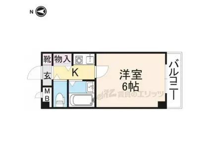 コーポ三和新大宮号館(1K/2階)の間取り写真