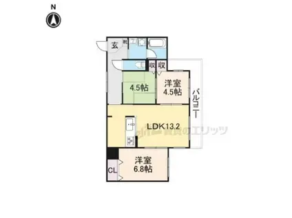 MAISON PLAZA(3LDK/3階)の間取り写真