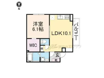 RFマンション大戌亥(1LDK/2階)の間取り写真