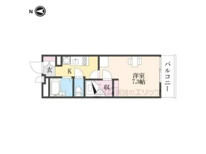 レオパレス奏律(1K/1階)の間取り写真