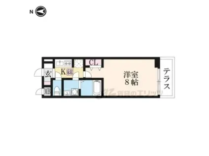 ヴェルテックス(1K/2階)の間取り写真