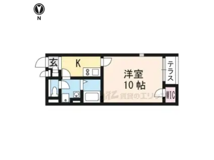 レオネクストTAKA(1K/2階)の間取り写真