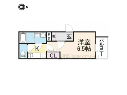 TSUBAKURA(1K/1階)の間取り写真