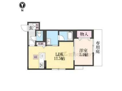 シャーメゾンハピネス参番館(1LDK/1階)の間取り写真
