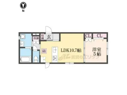 へーベルメゾンコト(1LDK/1階)の間取り写真