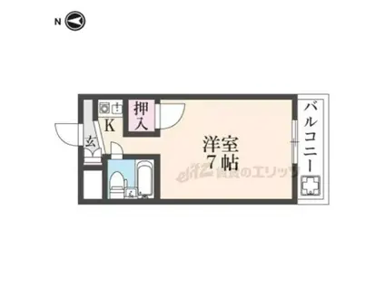 ファミーユ新大宮(ワンルーム/2階)の間取り写真