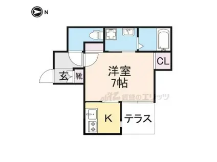 EASE. KORIEN(1K/1階)の間取り写真