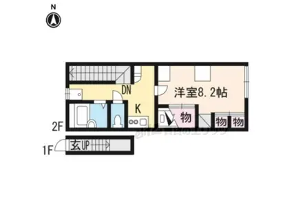 レオパレスサイトウ(1K/2階)の間取り写真