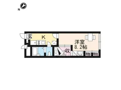 レオパレスクレール藤が尾(1K/2階)の間取り写真