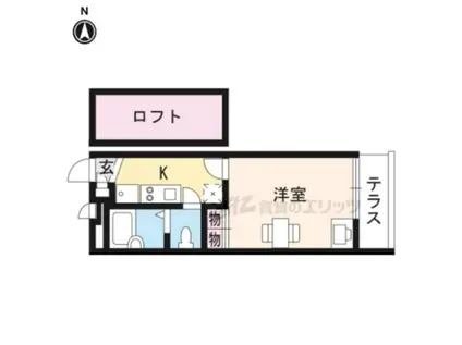 レオパレスクレールドゥ(1K/1階)の間取り写真